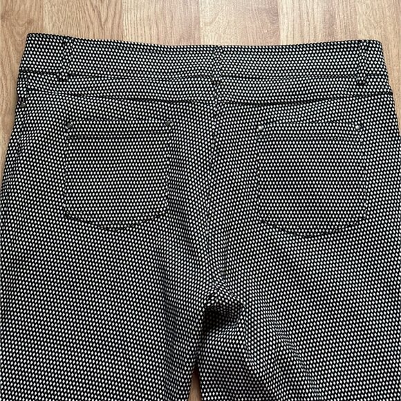 89TH + Madison Black White Small Diamond Print Pants Straight Leg Plus Size 16 - Picture 5 of 8